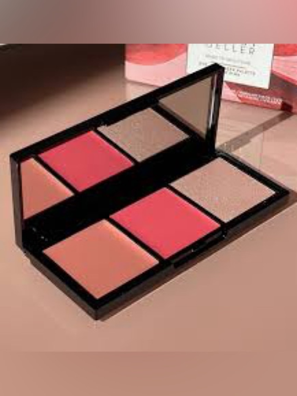 NEW Laura Geller Made to Multitask Eye Lip Cheek Palette in Think Pink